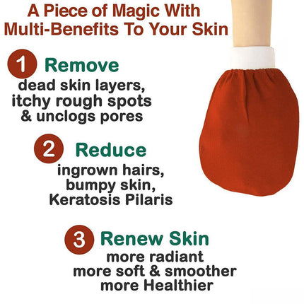 5 PCS Korean Italy Towel Exfoliating Bath Washcloth Viscose Scrub Mitten TowelAU - Aimall