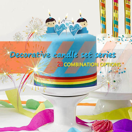 Birthday Cake Candle Party Decorations Cute Characters Kids Featured Cards New Aimall
