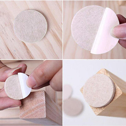 Felt Pad Furniture Floor Protector Pads Self Adhesive Round Heavy Duty AU STOCK - Aimall