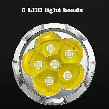 Super Bright Torch 6 Led Flashlight USB Rechargeable Tactical light Stock AU - Aimall