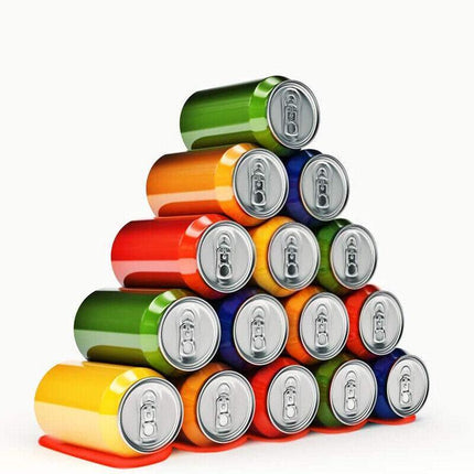 Bottle Rack Wine Fridge Beer Holder Mat Silicone Kitchen Stacking Organizer Can - Aimall