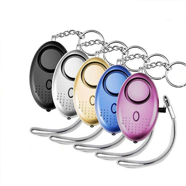 140dB Personal Alarm Keychain Rape Attack Panic Security Emergency Alert Torch - Aimall
