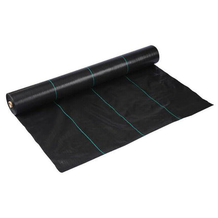 10/20/30/50/100M Weedmat Weed Control Mat Matting Woven Fabric Plant PE AU - Aimall