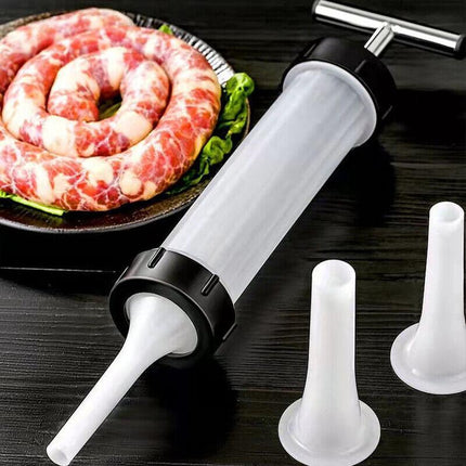 Sausage Machine Meat Filler Stuffer Salami Maker Funnel Hand Operated - Aimall