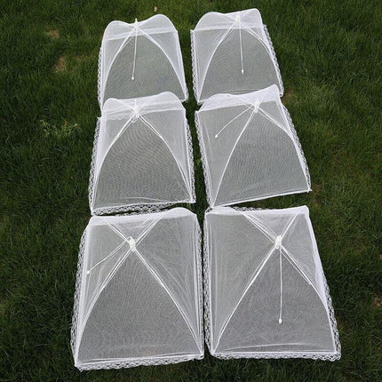 6x BBQ Collapsible Food Cover Pop Up Mesh Fly Wasp Net Party Kitchen Food Cover - Aimall