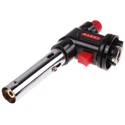 Butane Gas Torch Blow Lighter Flame Gun Burner Torch Welding BBQ Kitchen Baking - Aimall