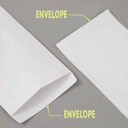 8 Sizes White Envelopes Standard Business Mailer Opaque Pre-printed postcode AU - Aimall