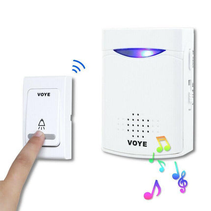 Wireless Door Bell Doorbell Set Digital Remote Control 2 Receivers 38 Chimes AU - Aimall