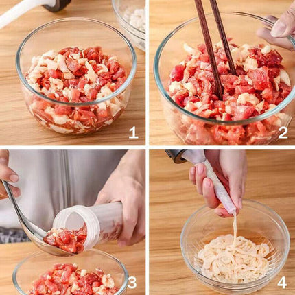 Sausage Machine Meat Filler Stuffer Salami Maker Funnel Hand Operated - Aimall