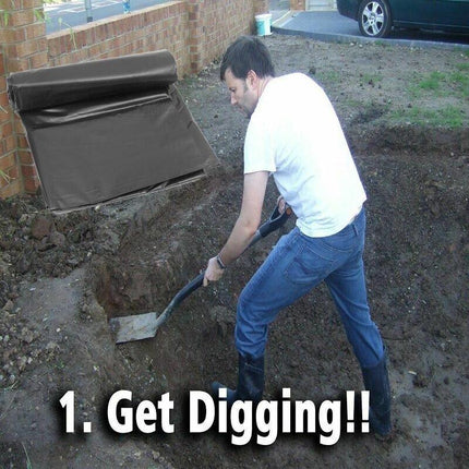 2.5x3M HDPE PVC Fish Pond Liner Gardens Pools Membrane Reinforced Landscaping - Aimall