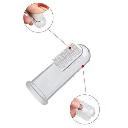 10X Soft Finger Toothbrush Pet Dog Oral Dental Cleaning Teeth Care Hygiene Brush - Aimall