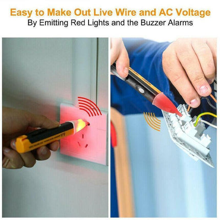 Voltage AC Detector Outlet Volt Stick Pen Tester with LED Light Power Indicator - Aimall