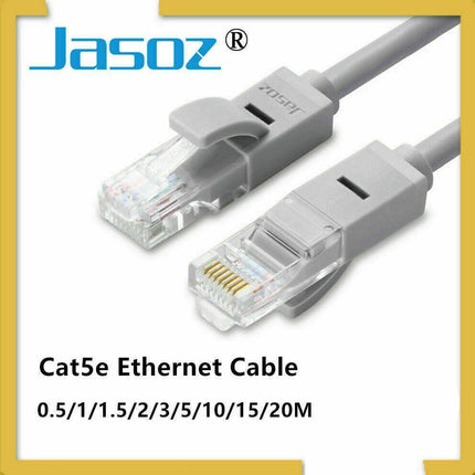 JASOZ Cat5e Ethernet Network Cable LAN Router Internet Patch 1 2 3 5 10 15 20m - Aimall