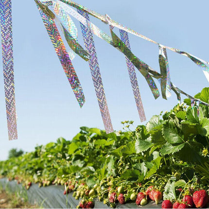 Laser Reflective Pigeon Deterrent Tape in Garden