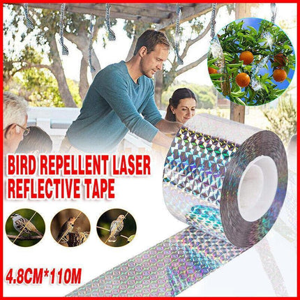 Laser Reflective Pigeon Deterrent Tape in Garden