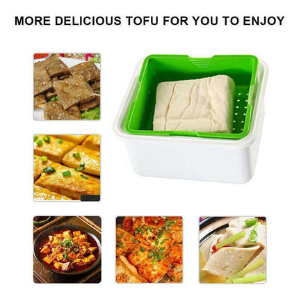 SIMPLE Tofu Press/Marinating Dish, Removes Moisture From Tofu Automatically AU - Aimall