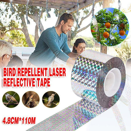 Laser Reflective Pigeon Deterrent Tape in Garden