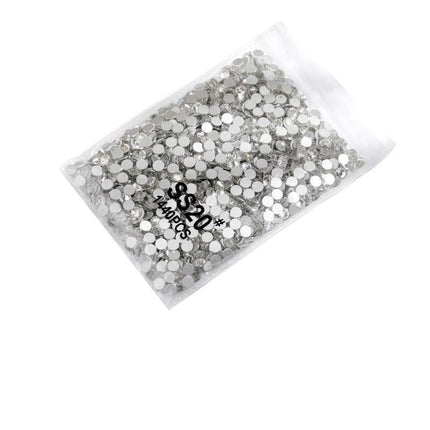 1440PCS Glitter Rhinestones Crystal Flat Clear Bottom Glass Nail Art Nail Drill - Aimall