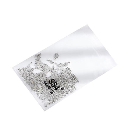 1440PCS Glitter Rhinestones Crystal Flat Clear Bottom Glass Nail Art Nail Drill - Aimall