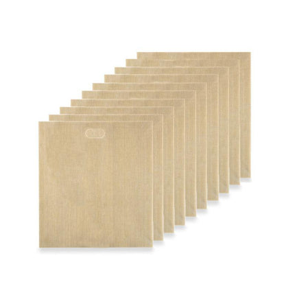 10-50PCS Reusable Toaster Bag Gluten Free Bread Bag Sandwich Toasting Brown Bags - Aimall
