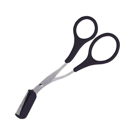 Stainless Steel Eyebrow Hair scissors Comb Makeup Trimmer Tweezers Tool New AU - Aimall