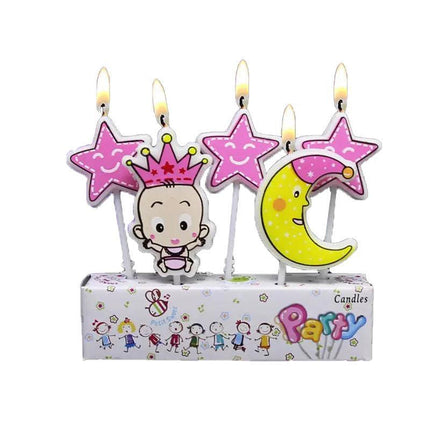 Birthday Cake Candle Party Decorations Cute Characters Kids Featured Cards New Aimall
