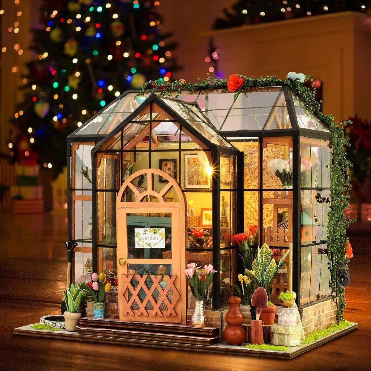 Build Your Dream Miniature World with Jenny's LED Flower House Dollhouse Kit