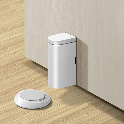 Magnetic Door Stopper Floor Mount Suction Catch Anti Collision Holder for Home