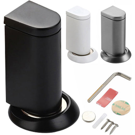 Magnetic Door Stopper Floor Mount Suction Catch Anti Collision Holder for Home