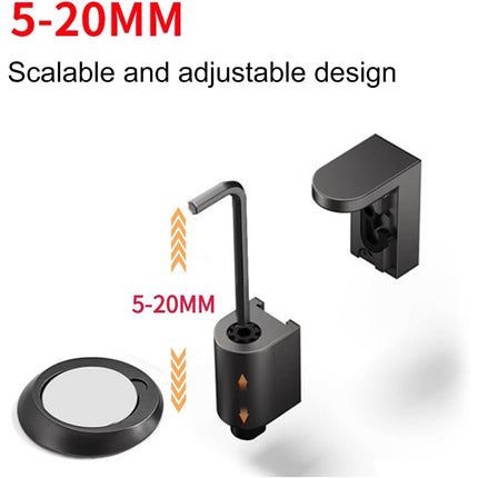 Magnetic Door Stopper Floor Mount Suction Catch Anti Collision Holder for Home