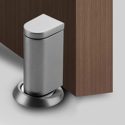 Magnetic Door Stopper Floor Mount Suction Catch Anti Collision Holder for Home