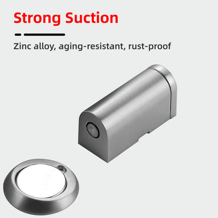 Magnetic Door Stopper Floor Mount Suction Catch Anti Collision Holder for Home