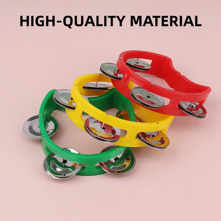 Hand Cranked Bell Set 4PCS Four Ring Bells Hand Held Musical Instrument