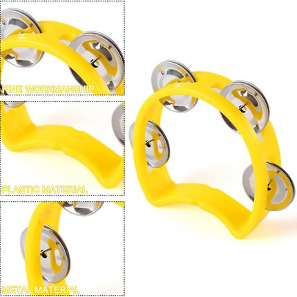 Hand Cranked Bell Set 4PCS Four Ring Bells Hand Held Musical Instrument