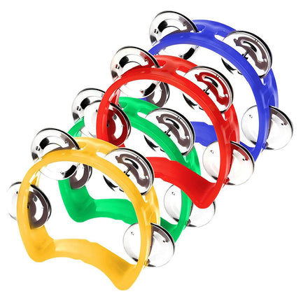 Hand Cranked Bell Set 4PCS Four Ring Bells Hand Held Musical Instrument
