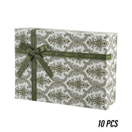 Green Gift Boxes 10pcs Birthday Favour Packaging Boxes Party Wedding Gift Wrap