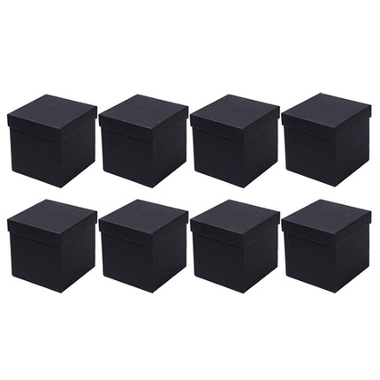 Square Gift Boxes 8pcs Empty Packaging Boxes for Favour Party Wedding Storage