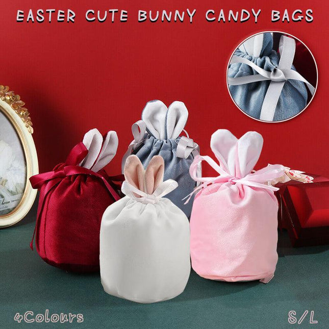 S Size Organizer birthday party bunny ears candy bags easter rabbit gift packing bags - Aimall