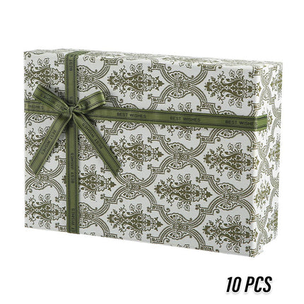 Green Gift Boxes 10pcs Birthday Favour Packaging Boxes Party Wedding Gift Wrap