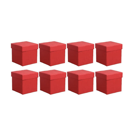 Square Gift Boxes 8pcs Empty Packaging Boxes for Favour Party Wedding Storage