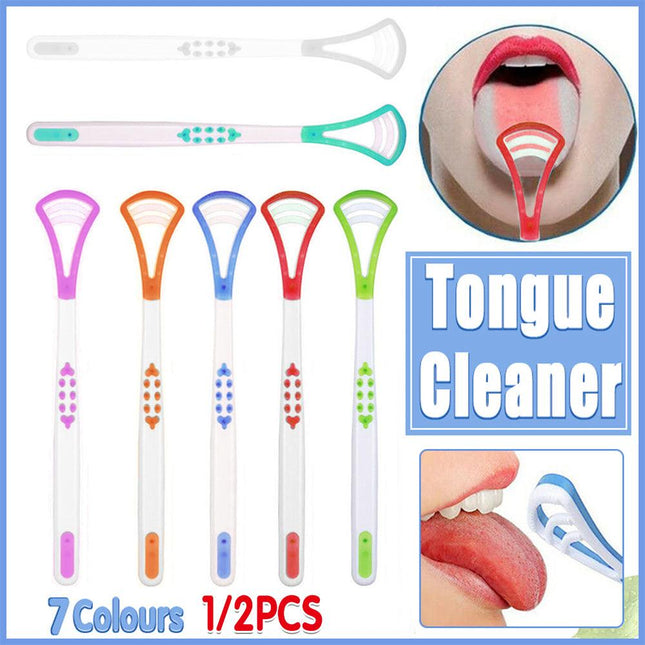 1/2X Double Head Tongue Cleaner FDA Approved Dental Scraper - Aimall