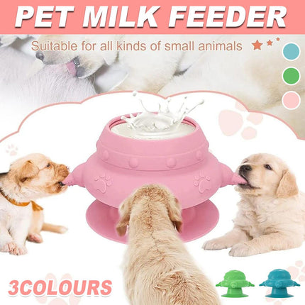 Silicone Pet Feeding Device Anti-choking Bionic Breast-feeding Water Feeder