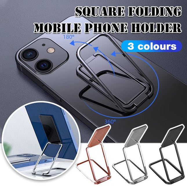 Portable Multifunctional Folding Metal Mobile Phone Holder Bracket Desktop Stand - Aimall