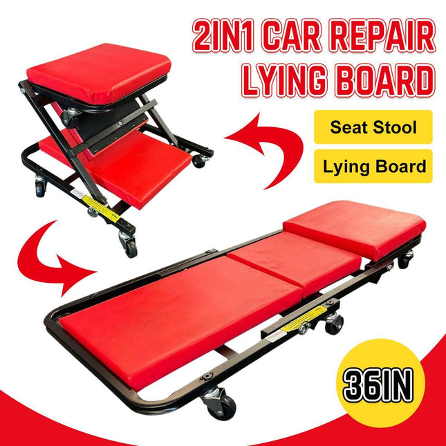 36Inch Car Repair Creeper Board Mechanic Sliding Under Car Auto Maintenance Tool