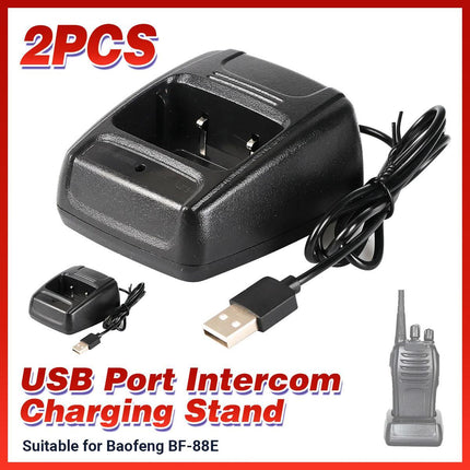 2PCS Charging Base for Radio Walkie For BF-88E