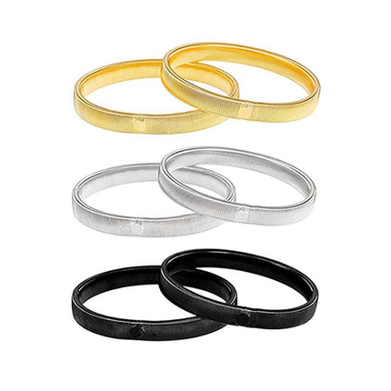 Unisex Anti-Slip Shirt Sleeve Holders Fashion Elastic Armbands Hold Ups Garter - Aimall
