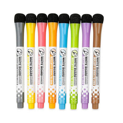 New 8 Colours Pen Painting Magnetic Whiteboard Non-Toxic Erasable Mark Markers - Aimall