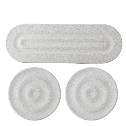 3PCS Bathroom Countertop Water Absorbing Pads Quick Drying Faucet Washbasin Mat