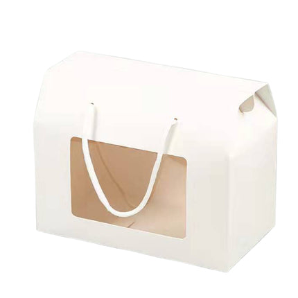 20pcs Window Handle Gift Box Folding Paper Biscuit Packaging Box for Party Favor