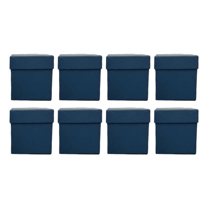 Square Gift Boxes 8pcs Empty Packaging Boxes for Favour Party Wedding Storage